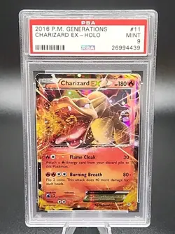 PSA 9 Mint 2016 Pokemon XY Generations Charizard EX 11/83 - Image 1