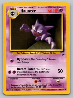 Pokemon TCG Base Set 2 Haunter #43 - Image 1