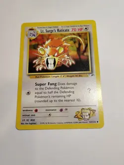 Lt. Surge's Raticate - 2000 Pokemon Gym Challenge - #51/132 - Image 1