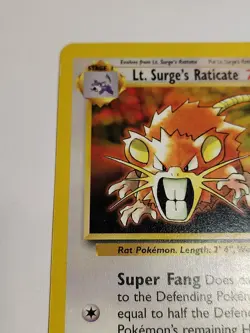 Lt. Surge's Raticate - 2000 Pokemon Gym Challenge - #51/132 - Image 2