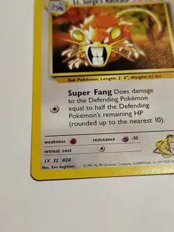Lt. Surge's Raticate - 2000 Pokemon Gym Challenge - #51/132 - Image 5