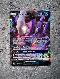 Pokemon TCG Darkrai GX 88a/147 Burning Shadows Alternate Art Ultra Rare Holo NM - Image 3