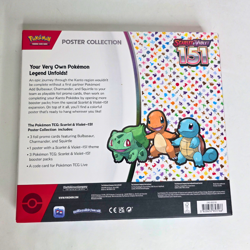 Pokemon Scarlet & Violet 151 Factory Sealed 3 Booster Pack Poster Collection Box - Image 3