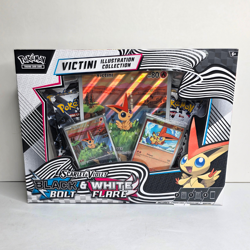 Pokemon Black Bolt White Flare 4 Booster Pack Victini Illustration Collection - Image 1