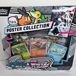 Pokemon Black Bolt White Flare 4 Booster Pack Poster Collection Box - NEW SEALED - Image 2