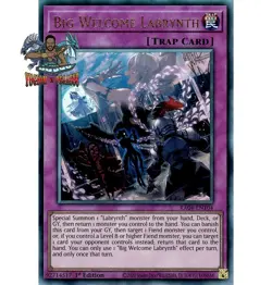 Yugioh! 1x Big Welcome Labrynth RA04-EN104 Ultimate Rare 1st Ed NM - Image 1