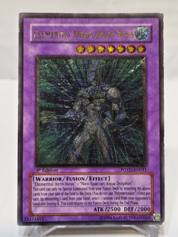 ULTIMATE Rare Elemental Hero Aqua Neos POTD-EN031 1st Edition Yugioh 111 - Image 1