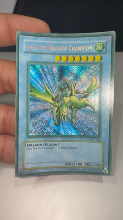 Max Faded Gaia the Dragon Champion Legend of Blue Eyes White Dragon LOB-125 - Image 2