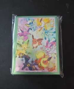 Eevee Card Sleeves From Pokemon Prismatic Evolutions SPC (65 Sleeves Total) - Image 1