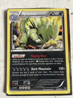 TYRANITAR 56/124 Holo - 2016 - XY FATES COLLIDE Pokemon CARD TCG - - Image 1