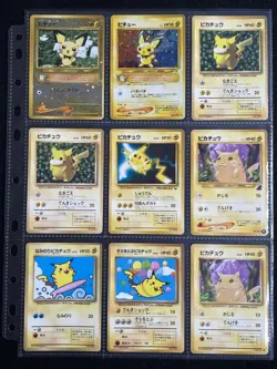 Japanese Pokemon Pichu Pikachu Raichu 18 cards Glossy CoroCoro Comic,Ivy,Flying - Image 3