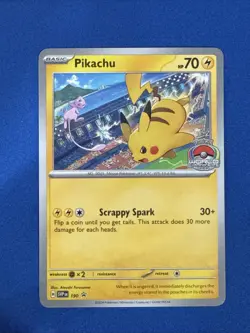 Pokemon TCG Pikachu SVP190 - S&V World Champ 2024 Promo Card - Near Mint - Image 1