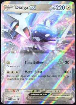 Pokemon TCG Dialga ex SVP 180 2025 Scarlet & Violet Black Star Promo Card - NM - Image 1