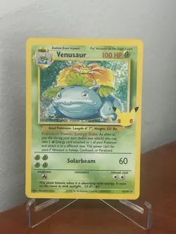 Venusaur Pokemon Card Celebrations Classic Collection 25th Anniversary 15/102 - Image 1