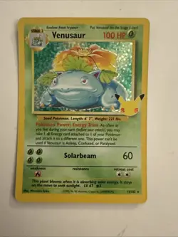 Pokemon TCG Venusaur Holo Rare Card 15/102 Celebrations 25th Anniversary NM - Image 1