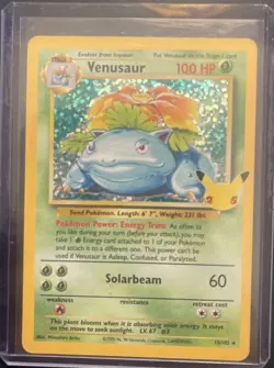 Pokemon TCG Venusaur Holo Rare Card 15/102 Celebrations 25th Anniversary - Image 1