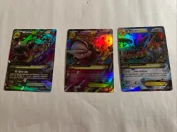 HOMEMADE FLASHY FAN ART CARDS M Latios EX, M Mewtwo EX, M Scizor EX - Image 1