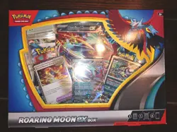 ROARING MOON EX BOX Pokemon TCG 4 Booster Packs + 4 Foil Promo Cards SEALED NEW - Image 1