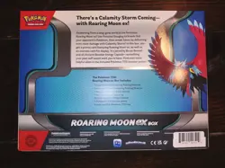 ROARING MOON EX BOX Pokemon TCG 4 Booster Packs + 4 Foil Promo Cards SEALED NEW - Image 2