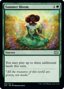 SUMMER BLOOM X 4 N/M- DOUBLE MASTERS 2022 MAGIC THE GATHERING - Image 1