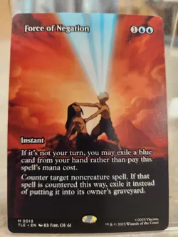 MtG Force of Negation Avatar: The Last Airbender Borderless Regular NM On Hand - Image 1