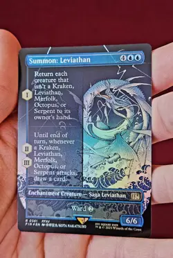 Summon: Leviathan [BORDERLESS FOIL] | Final Fantasy (MTG) | NM EN - Image 1