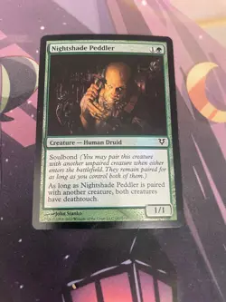 MTG - NIGHTSHADE PEDDLER - FOIL - COMMON - AVACYN RESTORED - LP - Image 1