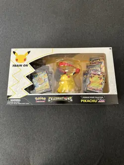 Pokemon TCG: Celebrations Premium Figure Collection Pikachu VMAX 25th Anniversar 820650809408 - Image 1