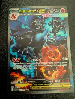 Mega Charizard X EX SIR 125/094 (English) Phantasmal Flames Pokemon TCG - Image 1