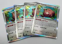 Chansey Holo 113/165 x4 4x Pokemon Card Scarlet & Violet 151 Playset - Image 1