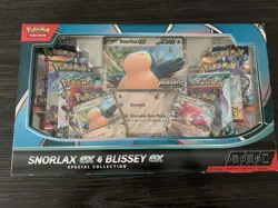 Pokemon Snorlax Ex & Blissey Ex Special Collection Box! Walmart Exclusive, 8Pks - Image 1