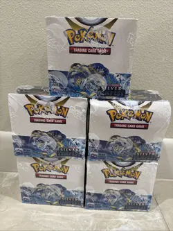 BUNDLE Pokemon Sword & Shield Silver Tempest Booster Box Sealed ALL 5 400/each - Image 1