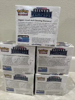 BUNDLE Pokemon Sword & Shield Silver Tempest Booster Box Sealed ALL 5 400/each - Image 2