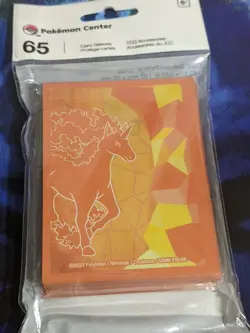 Pokemon Center 65 Sleeves Pack: Flames & Fairies Galarian Rapidash - Image 1