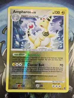 Ampharos 1/132 Secret Wonders REVERSE HOLO Rare Pokemon MP - Image 1