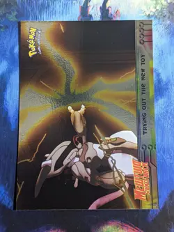 Trying Out The New Toy 7 Mewtwo Strikes Back Topps FOIL Pokemon NM - Image 1