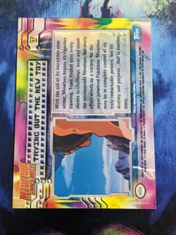 Trying Out The New Toy 7 Mewtwo Strikes Back Topps FOIL Pokemon NM - Image 2