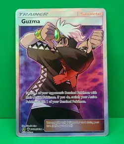 Pokemon TCG MINT Condition Hidden Fates Full Art Guzma SV84/SV94 Trainer Shiny - Image 1