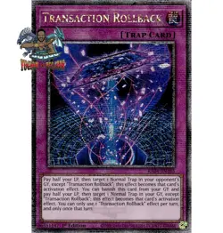 Yugioh! 1x Transaction Rollback RA04-EN105 Quarter Century Secret Rare 1st Ed NM - Image 1