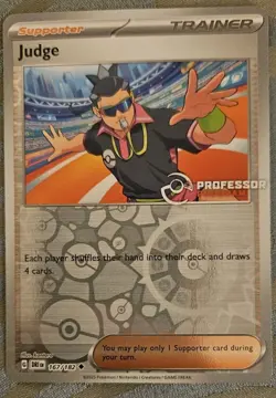 Judge 167/182 Professor Program Promo Stamped Reverse Holo Pokemon Card NM - Image 1