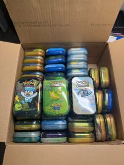 Pokemon Trading Card Game Mini Tin Lot of 41 *EMPTY* - Image 1