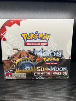 Pokemon Sun and Moon Crimson Invasion Booster Box Card Game - 16381249 820650812491 - Image 1