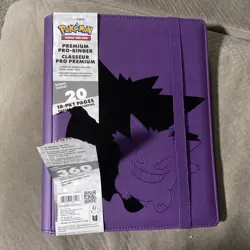 Pokemon TCG Card Game Elite Gengar 9-Pocket Zippered Ultra PRO Binder Collection - Image 1
