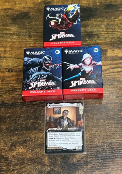 Lot of 3 NYCC 2025 MTG Sealed Marvel Spider-Man Welcome Deck w/ Promo Card - Image 1
