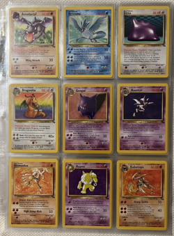 Pokemon Complete Fossil Unlimited Non Holo Set 47 Cards 16-62 NM/M - Image 1