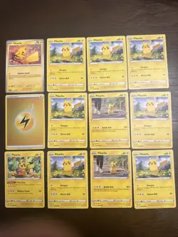 Pokemon TCG - Pikachu Lot 12 cards total great condition - Image 1