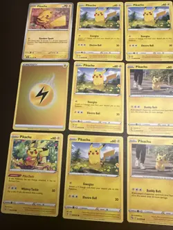 Pokemon TCG - Pikachu Lot 12 cards total great condition - Image 3