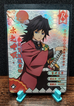 Demon Slayer Anime Card Giyu Tomioka R GM02001 Foil - Image 1