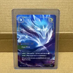 Riftbound TCG League Of Legends Origins Epic Fox Fire 256/298 NM Card Ahri - Image 1