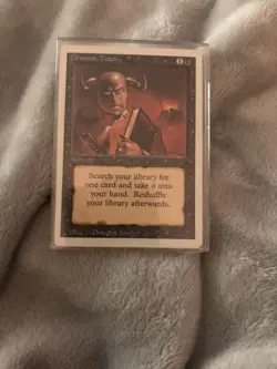 Demonic Tutor MTG International Collector's Edition ICE Magic The Gathering - Image 1